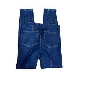 Pilcro and The Letterpress Anthropologie High Rise Denim Legging Size 27 Dark Bl
